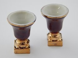 Pair of Ceramic Urns by Ron Benson