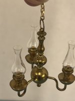 (image for) Heavy Brass 3-Light Chandelier