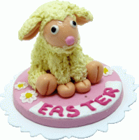 (image for) Easter Lamb Cake, Sitting