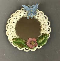 Butterfly and flower mirror