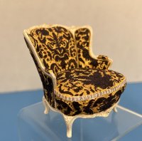 (image for) Resin Chair in ecru, purple, and gold