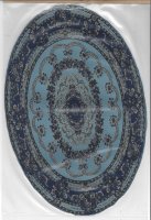 (image for) Oval rug in blues