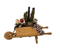 (image for) Wooden Wheelbarrow with Flowers