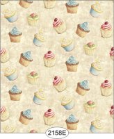 (image for) Wallpaper - Cupcake Toss - Cream