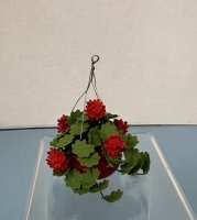 (image for) Hanging Basket Of Red Geraniums