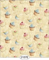 (image for) Wallpaper - Cupcake Toss - Light Brown