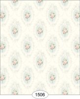 (image for) Camilla Floral - Pink on Blue - 1506