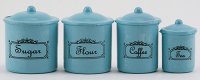 (image for) Canister Set, Turquoise