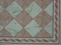 (image for) Red and White Marble Tile