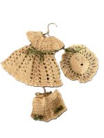 (image for) Hand Crocheted Dress, Panties & Hat
