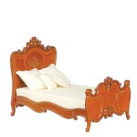 (image for) Walnut Finish 1900's Victorian Bed