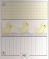 (image for) Duck Wallpaper with Blue Stripe