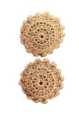 (image for) Set of Crochet Pillows Ecru Color