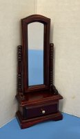 (image for) Vintage Mahogany Cheval Mirror