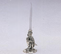 French silver candlestick