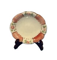 (image for) Plate in Pink and White with Floral Design