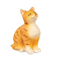 (image for) Sitting Cat Eyes Closed/Orange