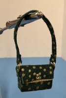 (image for) Dark Green Handbag with Gold Accents