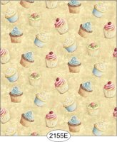 (image for) Wallpaper - Cupcake Toss - Dark Brown