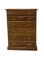 (image for) Brown Wood Chest of Drawers