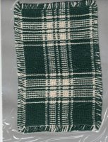 Large Green and White Blanket