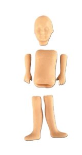 (image for) 2" tall porcelain doll kit