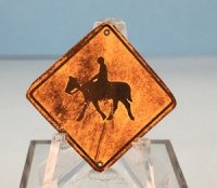 (image for) Tin Sign, Horse and Rider