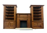 (image for) Fireplace and 2 bookshelves