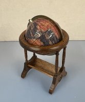 (image for) Globe with Walnut Finish Stand