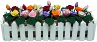 (image for) Roses in White Picket Planter