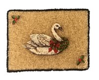 (image for) Christmas Swan Welcome Mat