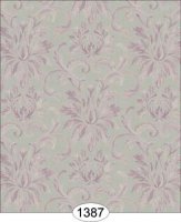 (image for) Silk Damask - Purple on Grey