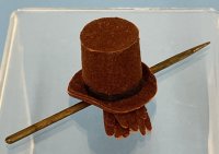 Vintage top hat, gloves, and cane