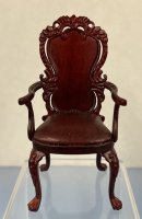 (image for) Burgundy Leather Seat Chair