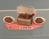(image for) Chocolate Ice Cream Carton, Scoop, 2 Bowls & Spoons