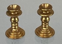 (image for) Brass Finish Candle Holders