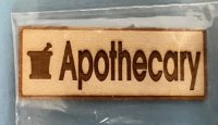 (image for) Wood Apothecary Sign