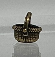 (image for) Antiqued Gold Tone Basket Charm