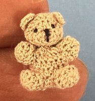 (image for) Tan Crocheted Teddy Bear