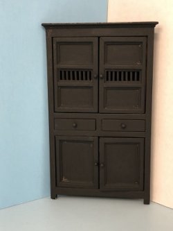 (image for) Black Corner Storage Cabinet