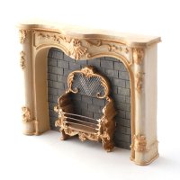 (image for) Cream Marble Fireplace