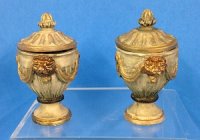 (image for) Pair of Gilded Urns