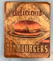 (image for) Tin Sign Hamburgers