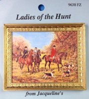 (image for) Ladies of the Hunt Print with Gold Frame