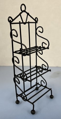 Black Wired Bakers Rack