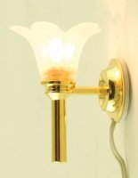 (image for) Wall Sconce, Frosted Flower (Non - Replaceable Bulb)