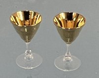 (image for) Gold Wine Glasses