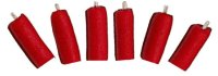 (image for) Red Pillar Candles (set 6)