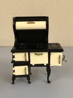 Black and White Vintage Cook Stove