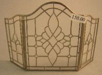 (image for) Leaded Glass Fire Screen